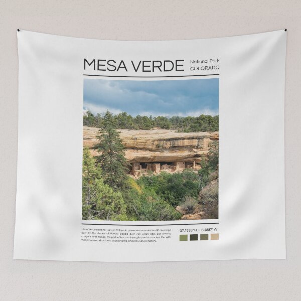 Item preview, Mesa Verde National Park - Colorado  designed and sold by StudioRedKoala.