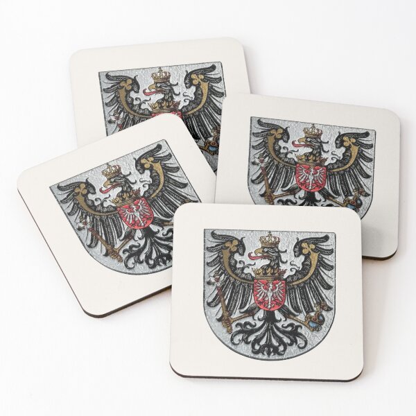 Item preview, Coat of Arms Province of Posen — Prussian Eagle and Polish Eagle designed and sold by BestVarieties.