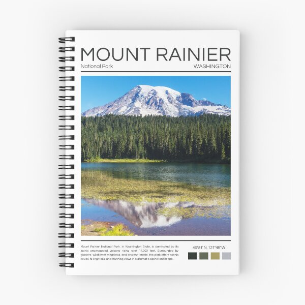 Item preview, Parque Nacional del Monte Rainier - Washington designed and sold by StudioRedKoala.