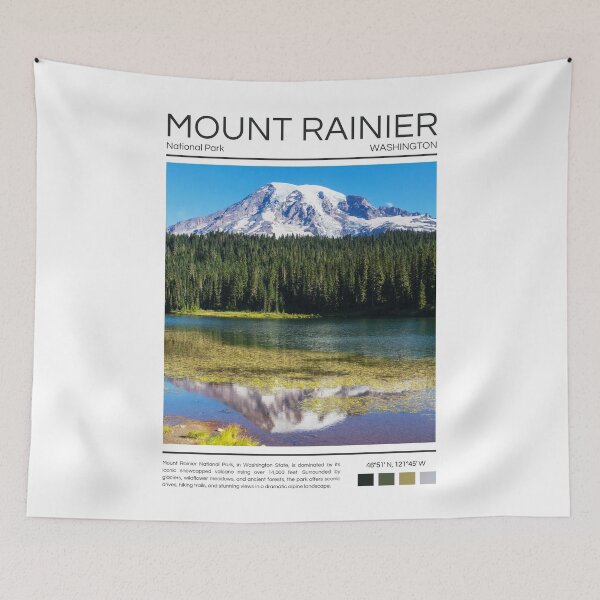 Item preview, Mount Rainier National Park - Washington designed and sold by StudioRedKoala.