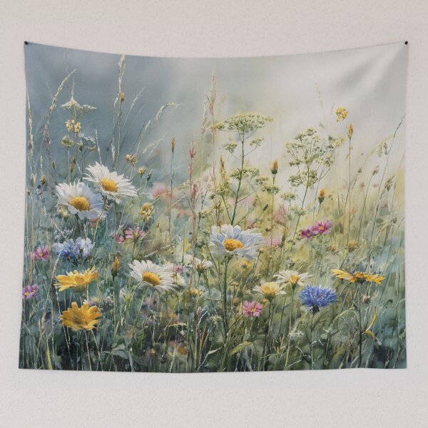 Item preview, Botanical Meadow in watercolor designed and sold by Soul Garden Studio.