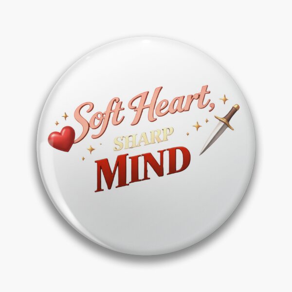 Item preview, Soft Heart Sharp Mind Feminine Empowerment Quote designed and sold by JagrDesigns.