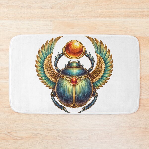 Item preview, Golden Winged Scarab – Ancient Egyptian Sacred Beetle Graphic designed and sold by FatmaElhofy.