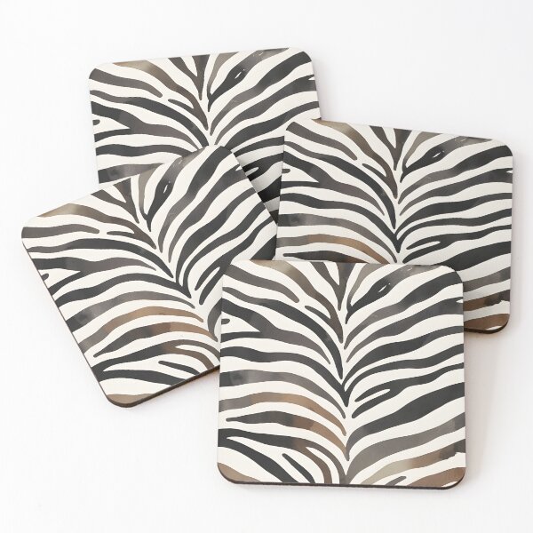 Artikelvorschau, Neutrales Zebrastreifenmuster – Modernes Safari-Tierdruckdesign entworfen und verkauft von Hashola Designs.
