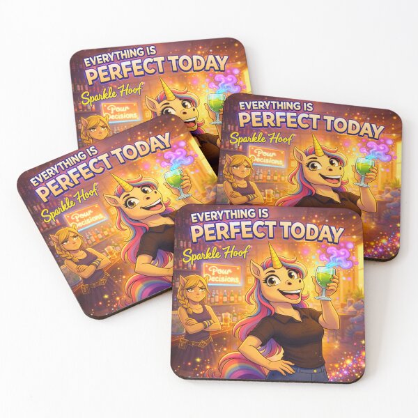 Item preview, Everything Is Perfect Today — Pour Decisions Sparkle Hoof Art designed and sold by A Sinister Sly.