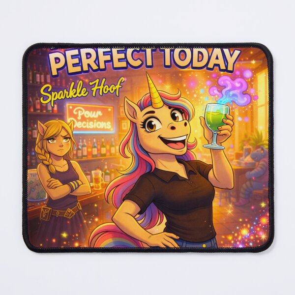Item preview, Everything Is Perfect Today — Pour Decisions Sparkle Hoof Art designed and sold by A Sinister Sly.