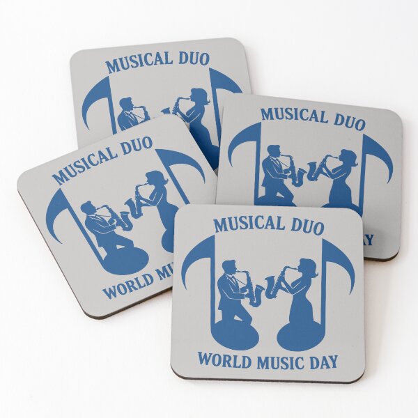 Item preview, Musical Duo – Saxophone Rhythm World Music Day designed and sold by Art-Arcade6.