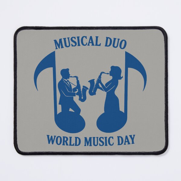 Item preview, Musical Duo – Saxophone Rhythm World Music Day designed and sold by Art-Arcade6.