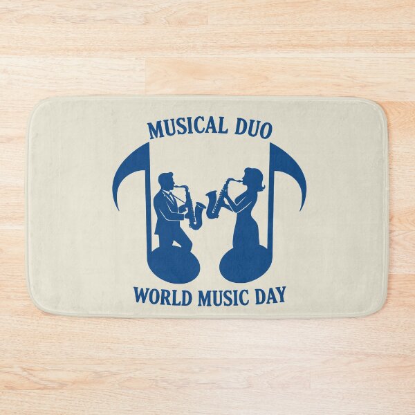 Item preview, Musical Duo – Saxophone Rhythm World Music Day designed and sold by Art-Arcade6.