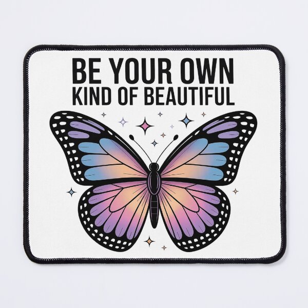 Item preview, Be Your Own Kind of Beautiful Butterfly – Colorful Inspirational Quote Design designed and sold by Cool-cat-art.