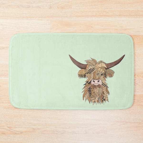 Item preview, Highland Cow Illustration | Doodle-Dusted Highland Cow designed and sold by WhiskyArt.