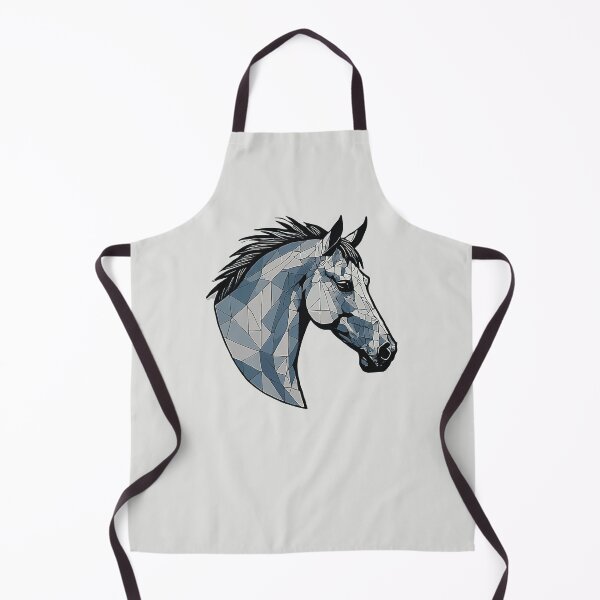 Item preview, Blue Geometric Horse – Modern Animal Art designed and sold by Tklezardesigns.