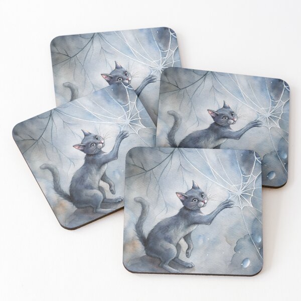 Item preview, Curious Cat & Spider Web designed and sold by Angellacelin.