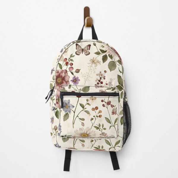 Item preview, Vintage Wildflower Garden Pattern – Romantic Cottagecore Floral Design designed and sold by Hashola Designs.