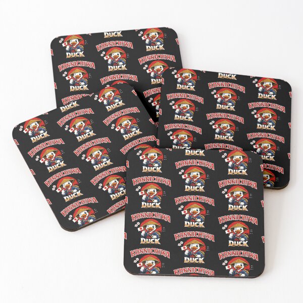 Item preview, Konnichiwa Duck Cute Japanese Duck Travel Design Funny Cartoon Duck designed and sold by TeeTimeTreasure.