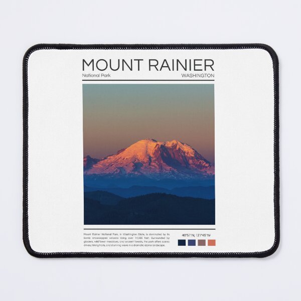 Item preview, Mount Rainier National Park - Washington designed and sold by StudioRedKoala.