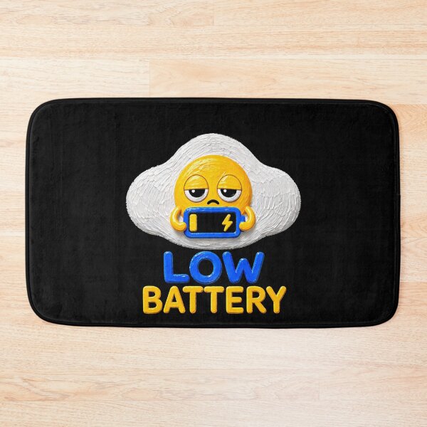 Item preview, Low Battery Egg Tired Mood Funny Aesthetic designed and sold by Liv Solara.