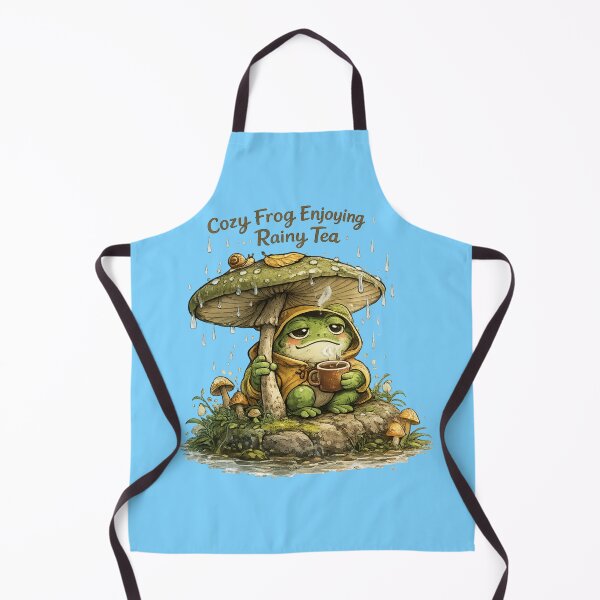 Item preview, Cozy Frog Enjoying Rainy Tea designed and sold by FroggyOnly.