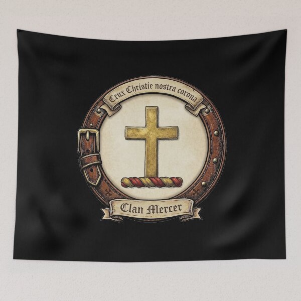 Item preview, Clan Mercer Crest designed and sold by BagTown Clans.