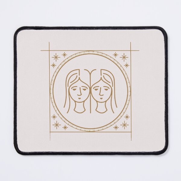 Item preview, Gemini Zodiac Sign Gold & Black Celestial Design — Luxury Twin Astrology Art designed and sold by Artsy Corner.