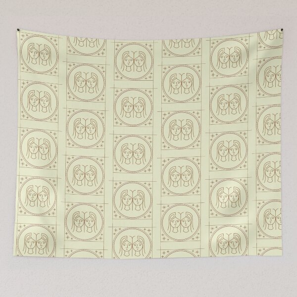Item preview, Gemini Zodiac Sign Gold & Black Celestial Design — Luxury Twin Astrology Art designed and sold by Artsy Corner.