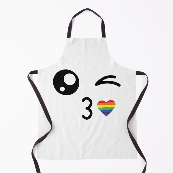 Item preview, Cute kawaii winky rainbow kiss face designed and sold by BlushyPrint.