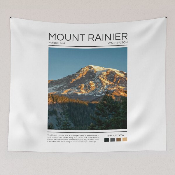 Item preview, Mount Rainier National Park - Washington designed and sold by StudioRedKoala.
