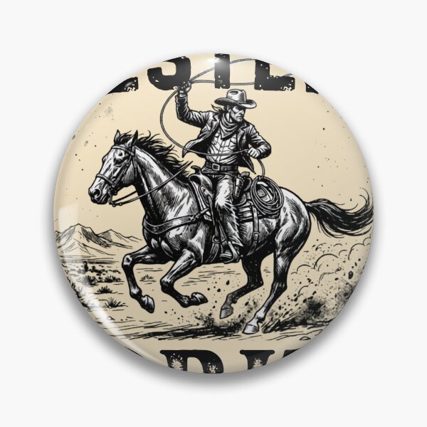 Item preview, Midnight Rider Cowboy with Lasso Galloping Horse Desert Art designed and sold by Dust And Doom.