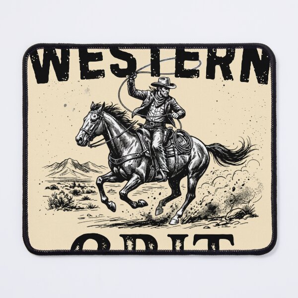 Item preview, Midnight Rider Cowboy with Lasso Galloping Horse Desert Art designed and sold by Dust And Doom.