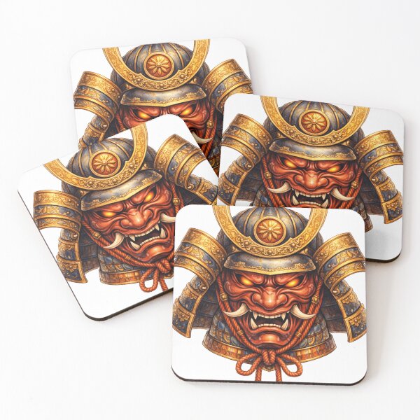 Item preview, Oni Samurai Mask – Japanese Demon Warrior Graphic designed and sold by FatmaElhofy.