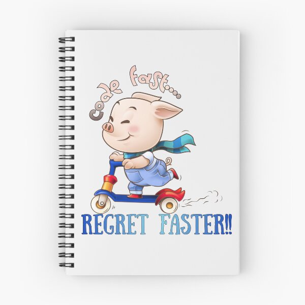 Item preview, Code Fast Regret Faster Funny Programmer Shirt – Introvert Developer Coding Meme Cute Pig Scooter Humour designed and sold by Yesss-Mau.