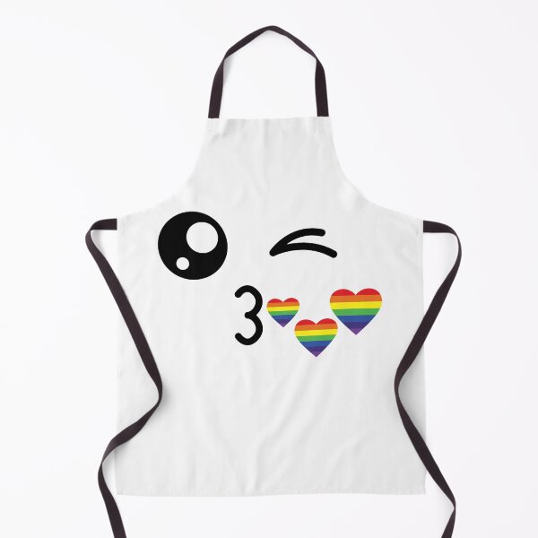 Item preview, Cute kawaii winky rainbow kisses face designed and sold by BlushyPrint.