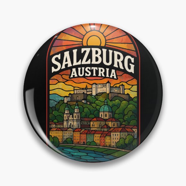 Item preview, Salzburg Austria Europe Stained Glass Travel designed and sold by TomFrontierArt.