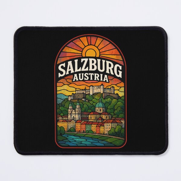 Item preview, Salzburg Austria Europe Stained Glass Travel designed and sold by TomFrontierArt.