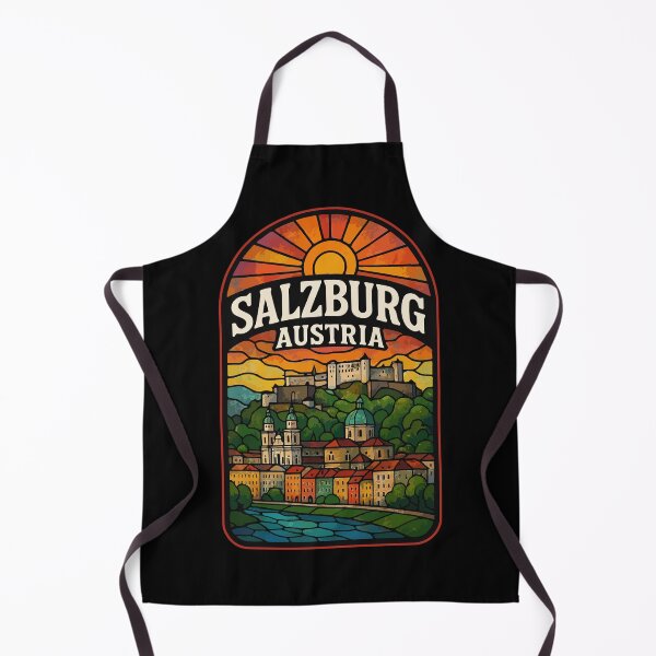 Item preview, Salzburg Austria Europe Stained Glass Travel designed and sold by TomFrontierArt.