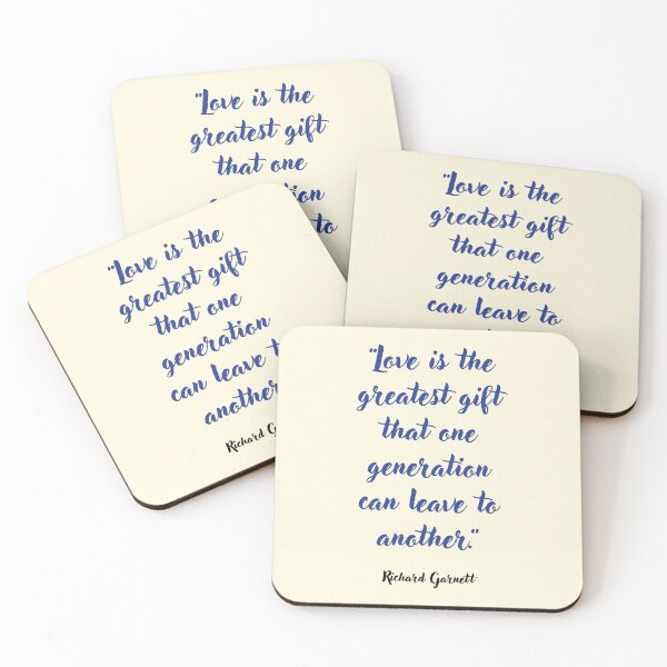 Item preview, Love is the greatest gift . . . Richard Garnett Quotation designed and sold by CharlottePlaceArt.