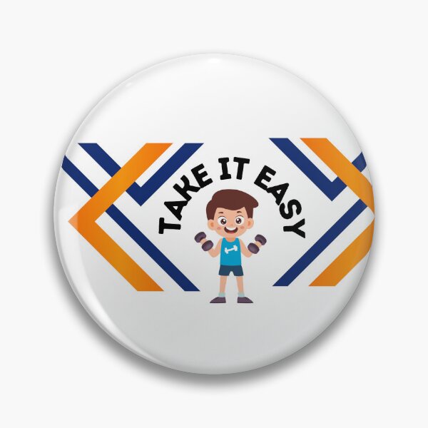 Item preview, Take It Easy Cute Gym Design -Fun Fitness Cartoon Workout Art designed and sold by Palette-Vibes.