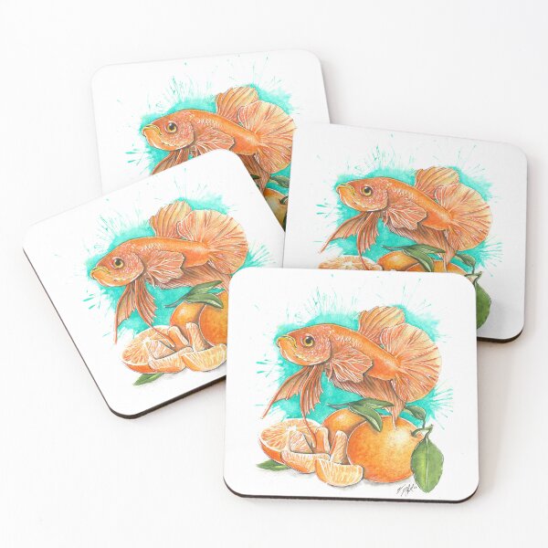 Item preview, Mandarin Betta - Watercolor Painting designed and sold by The Art of Victoria Pfeiffer.