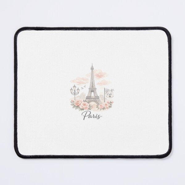 Item preview, Romantic Paris Eiffel Tower Watercolor T-Shirt | City of Love Floral Aesthetic Design designed and sold by Mukesh Saxena.