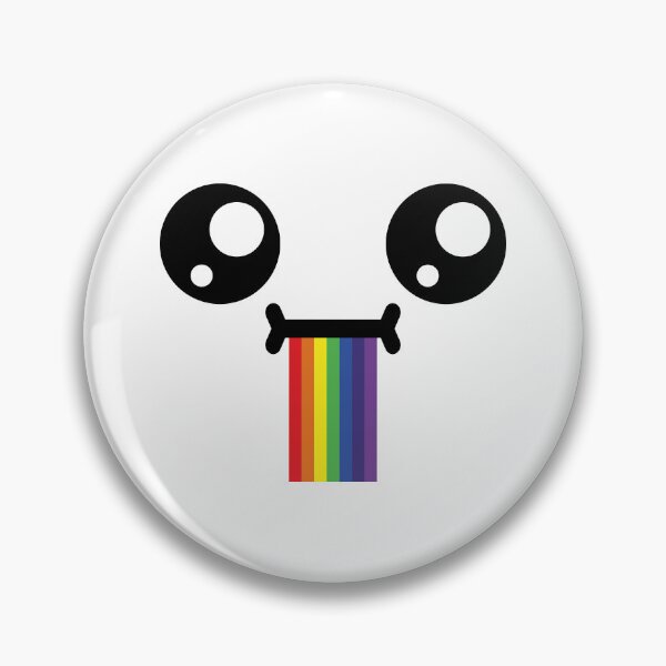 Item preview, Cute kawaii confused drooling rainbow face designed and sold by BlushyPrint.