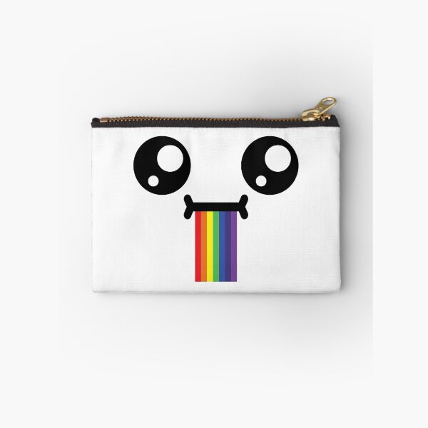 Item preview, Cute kawaii confused drooling rainbow face designed and sold by BlushyPrint.