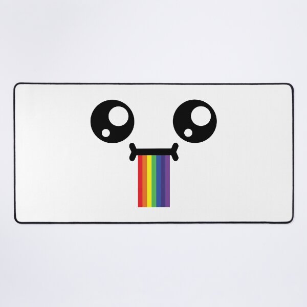 Item preview, Cute kawaii confused drooling rainbow face designed and sold by BlushyPrint.