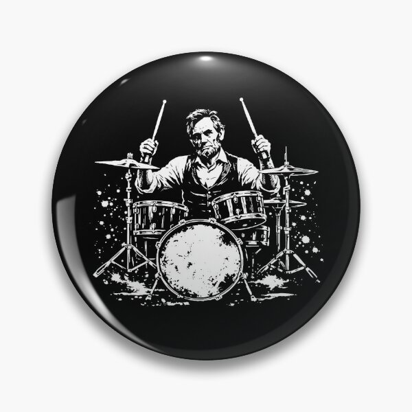 Item preview, Vintage Abraham Lincoln Abe Lincoln Playing Drums designed and sold by culturecute.