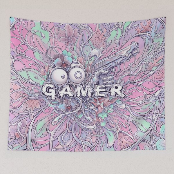 Item preview, Liquid Chrome Y2K Gamer Typography designed and sold by MarCinu Art.
