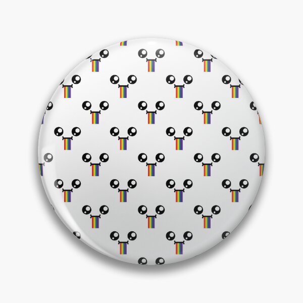 Item preview, Cute kawaii confused drooling rainbow face pattern designed and sold by BlushyPrint.