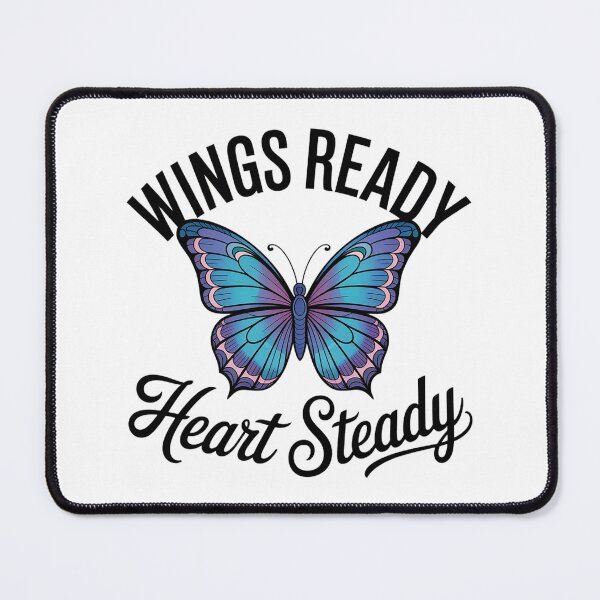 Item preview, Wings Ready Heart Steady Butterfly Shirt | Inspirational Quote Tee | Motivational Aesthetic Gift designed and sold by Cool-cat-art.