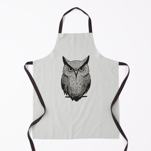 Item preview, Monochrome Geometric Owl – Modern Animal Art designed and sold by Tklezardesigns.