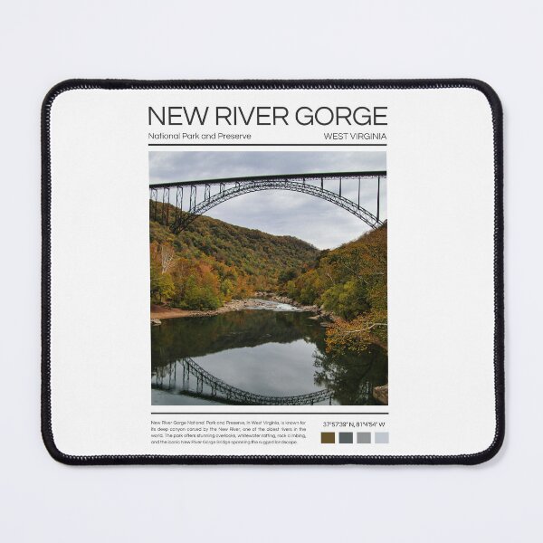 Item preview, New River Gorge National Park and Preserve - West Virginia designed and sold by StudioRedKoala.