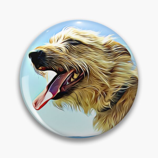 Item preview, A scruffy dog panting outdoors. designed and sold by ZoroDesign.