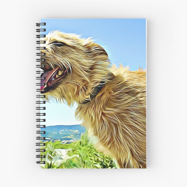 Item preview, A scruffy dog panting outdoors. designed and sold by ZoroDesign.